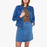 Denim A-Line Skirt